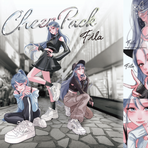 女の子のためのムラサキスポーツ別注スニーカー、FILA『Cheer